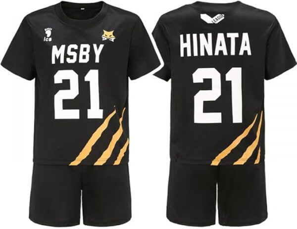Black Volleybal T-Shirt Shorts For Women & Men
