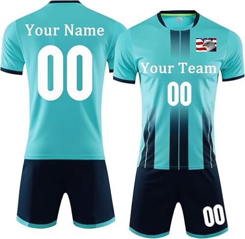 Custom Soccer Jersey Sports Team Training Soccer Uniforms Personalized Name Number Logo Soccer Jerseys for Kids Youth Men