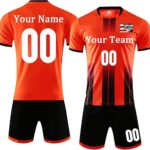 Custom Soccer Jersey Sports Team Training Soccer Uniforms Personalized Name Number Logo Soccer Jerseys for Kids Youth Men