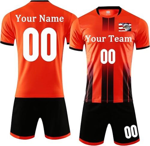 Custom Soccer Jersey Sports Team Training Soccer Uniforms Personalized Name Number Logo Soccer Jerseys for Kids Youth Men